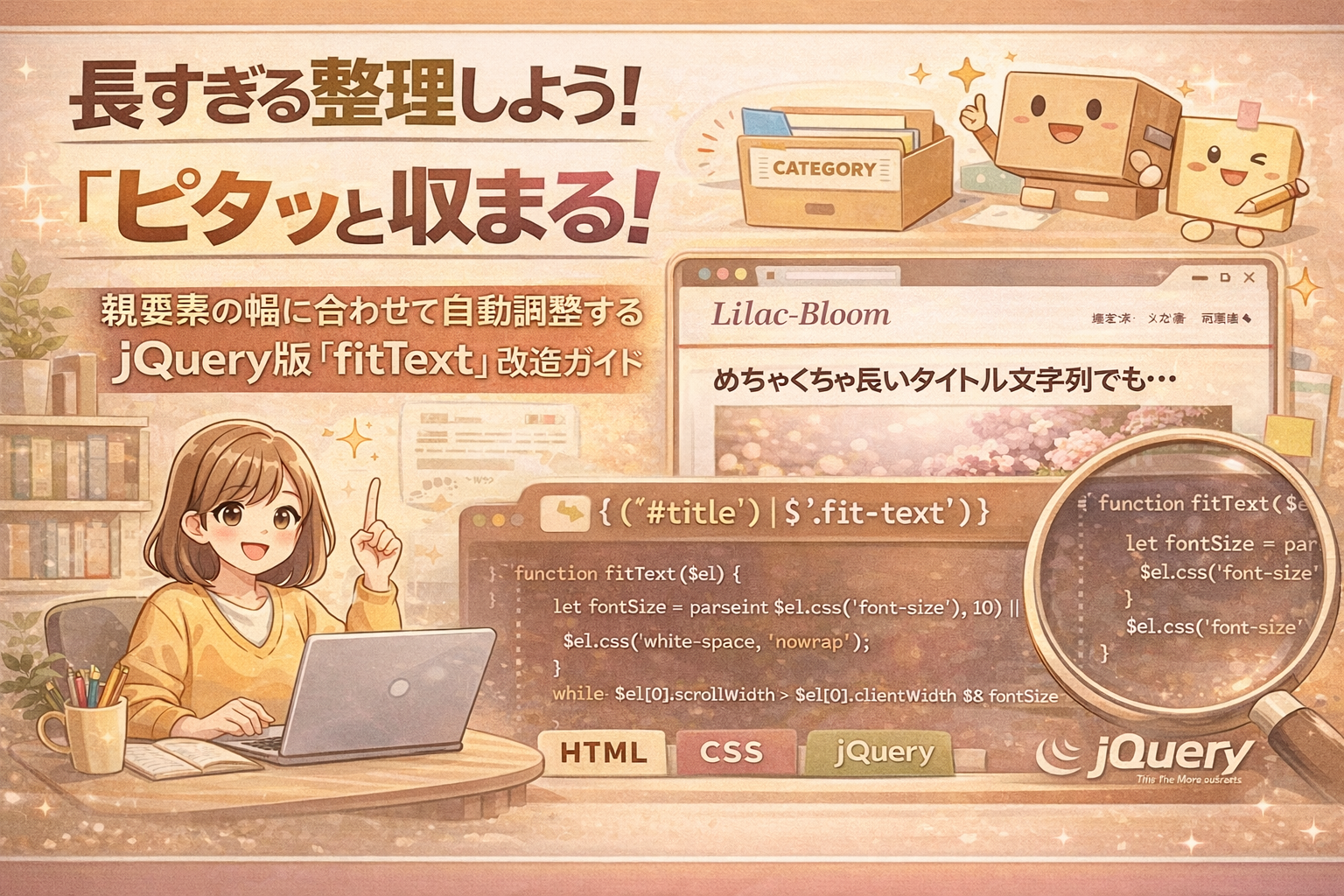 要素の枠に一行で収まるようにする方法