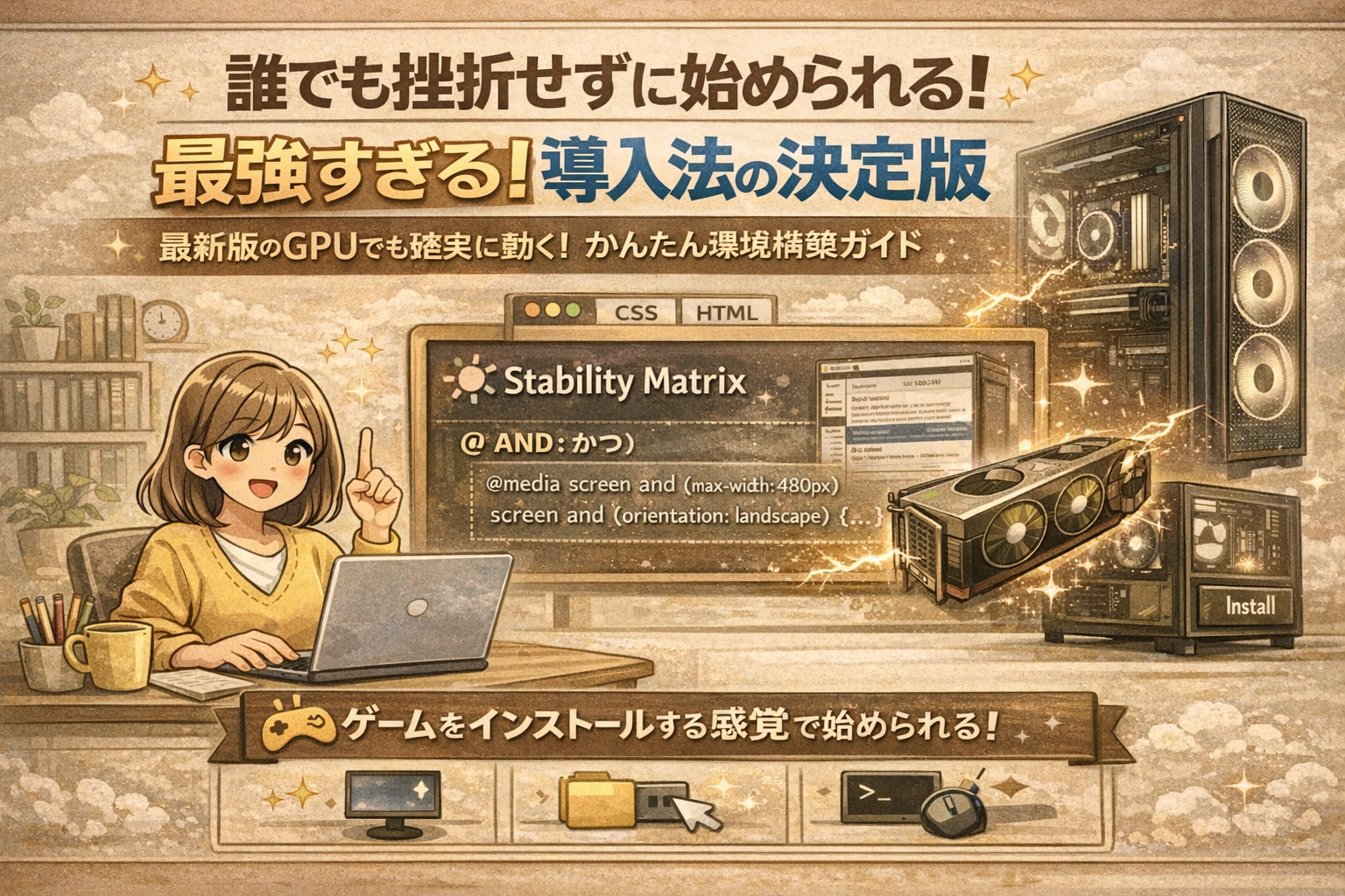 【RTX 50対応】Stability MatrixでSwarmUIを導入する最強の入門ガイド