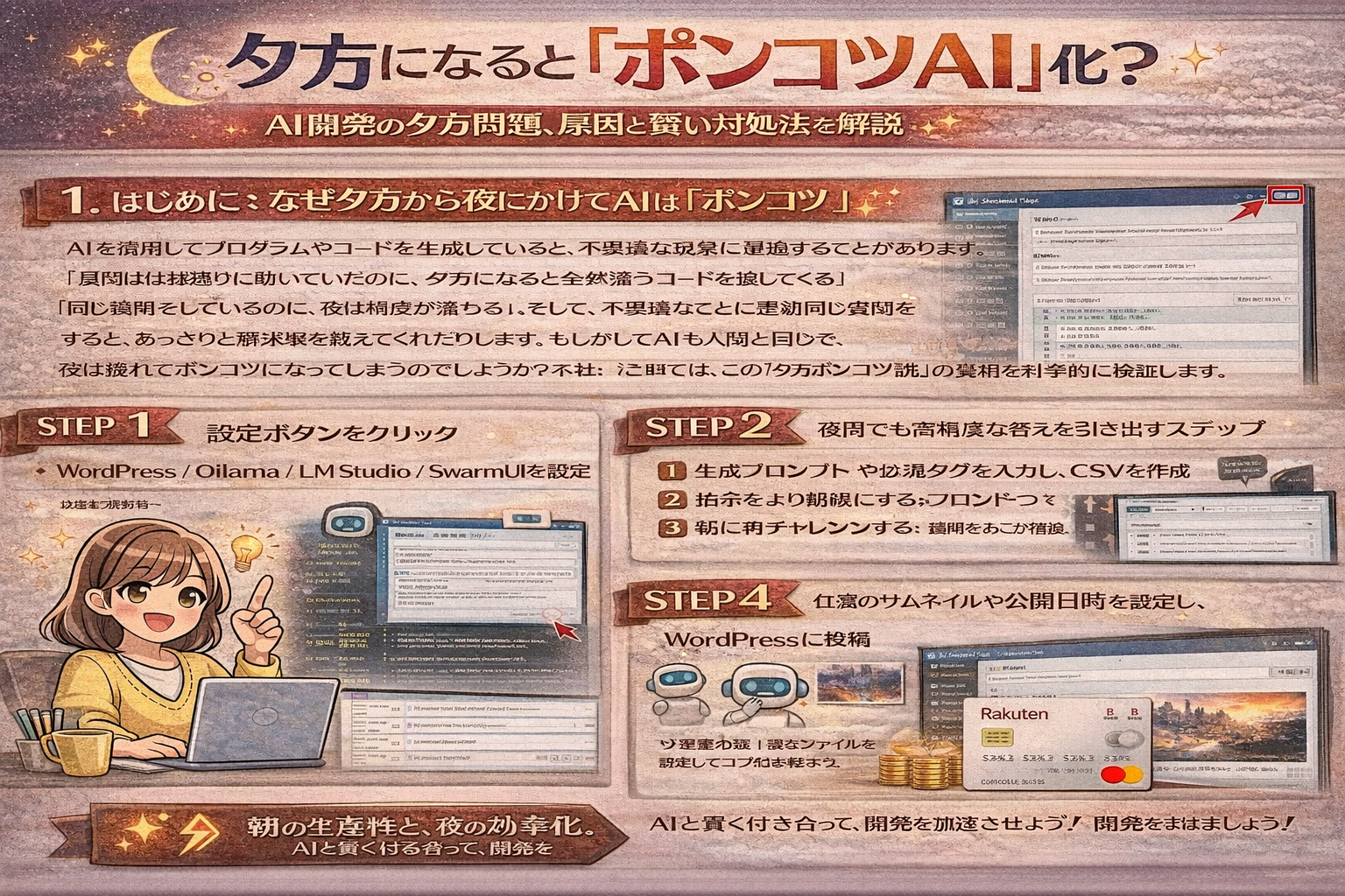 AIの回答精度が時間帯で違う？「夕方ポンコツ説」の真相と解決策