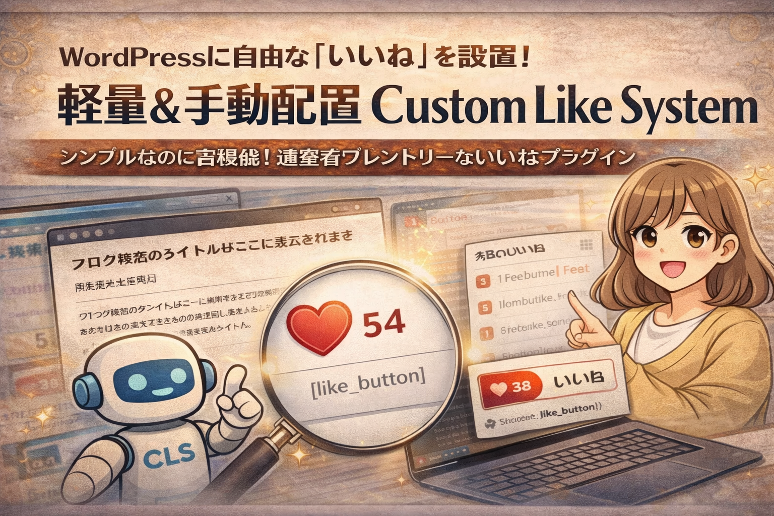 WordPressに「ハート型いいね」を追加！取り消し機能＆期間別ランキング付き自作プラグインの解説