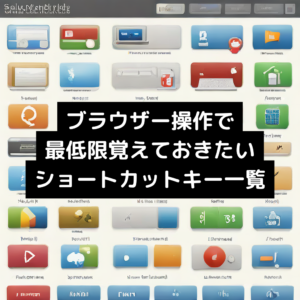 ブラウザー操作で最低限覚えておきたいショートカットキー一覧
