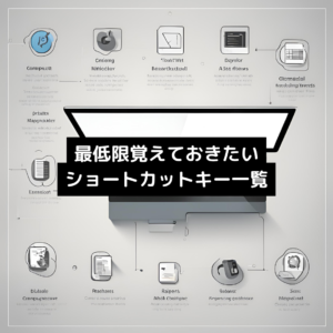 最低限覚えておきたいショートカットキー一覧